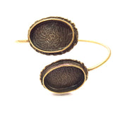 Bangle Blanks Antique Bronze Bracelet Blanks Cuff Blanks Adjustable Bracelet Blank Antique Bronze Plated Brass (24x17mm and 24x17mm ) G10850