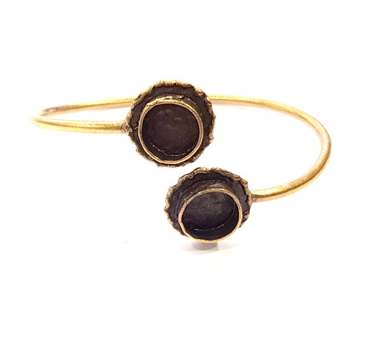 Bangle Blanks Antique Bronze Bracelet Blanks Cuff Blanks Adjustable Bracelet Blank Antique Bronze Plated Brass (10mm and 10mm ) G10855