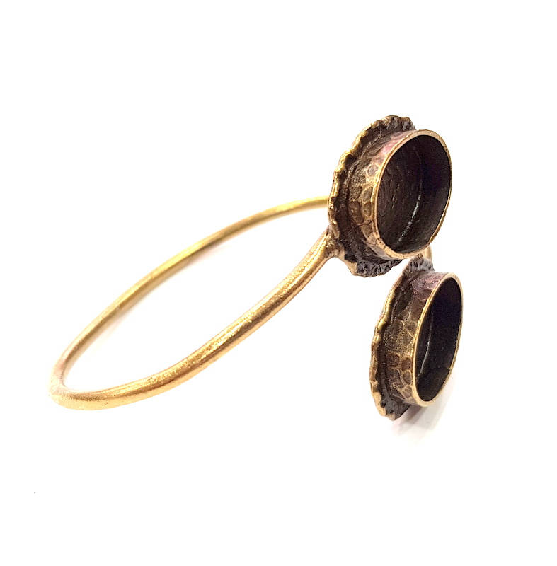 Bangle Blanks Antique Bronze Bracelet Blanks Cuff Blanks Adjustable Bracelet Blank Antique Bronze Plated Brass (20x15mm and 20x15mm ) G10856