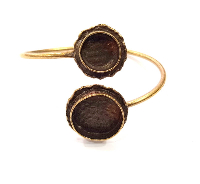 Bangle Blanks Antique Bronze Bracelet Blanks Cuff Blanks Adjustable Bracelet Blank Antique Bronze Plated Brass (20mm and 14mm ) G10858