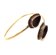 Bangle Blanks Antique Bronze Bracelet Blanks Cuff Blanks Adjustable Bracelet Blank Antique Bronze Plated Brass (14x10mm and 20x15mm ) G10862