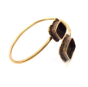 Bangle Blanks Antique Bronze Bracelet Blanks Cuff Blanks Adjustable Bracelet Blank Antique Bronze Plated Brass (14x14mm and 10x10mm ) G10863