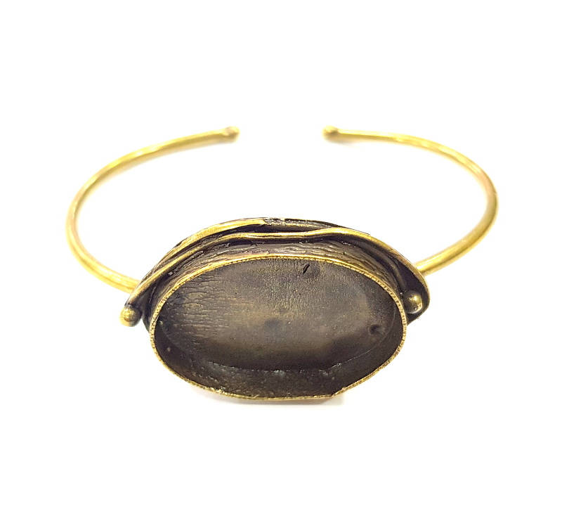 Bangle Blanks Antique Bronze Bracelet Blanks Cuff Blanks Adjustable Bracelet Blank Antique Bronze Plated Brass (30x22mm ) G10880