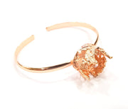 Rose Gold Bracelet Blanks Bangle Blanks Cuff Blanks Adjustable Bracelet Blank Rose Gold Plated Brass (14mm Blanks ) G10888