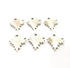 10 Leaf Charms Silver Charms Antique Silver Plated Metal (18x15mm) G10894