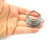 Copper Round Pendant Antique Copper Pendant Antique Copper Plated Metal (58x47mm) G10897