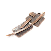 2 Copper Charm Antique Copper Charm Antique Copper Plated Metal (64x23mm) G10901