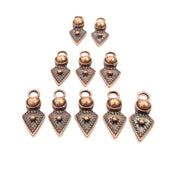 200 Copper Charm Antique Copper Charm Antique Copper Plated Metal (22x9mm) G17066