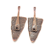 2 Copper Charm Antique Copper Charm Antique Copper Plated Metal (61x21mm) G15473