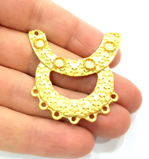 Gold Pendant Blank Gold Plated Metal (43x43mm)  G10994