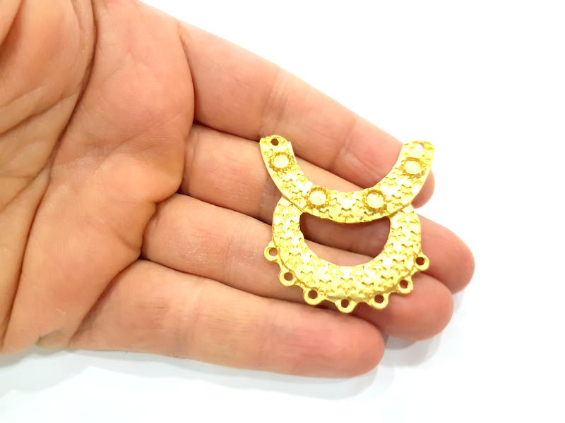 Gold Pendant Blank Gold Plated Metal (43x43mm)  G10994
