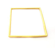 Large Square Frame Connector Gold Plated Metal (62mm)  G11000