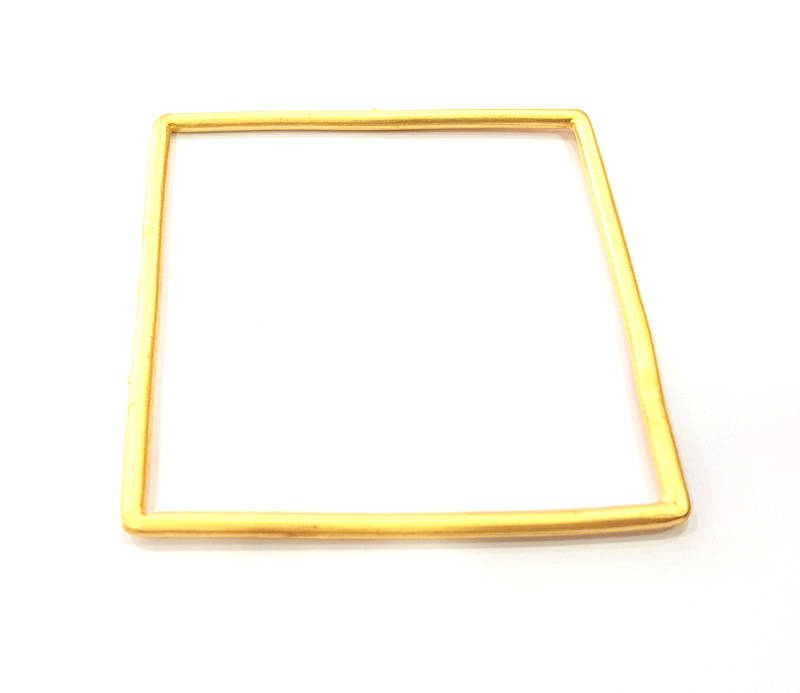 Large Square Frame Connector Gold Plated Metal (62mm)  G11000
