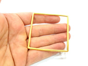 Large Square Frame Connector Gold Plated Metal (62mm)  G11000