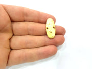 2 Gold Connector Charm Gold Plated Metal (29x13mm)  G11011