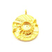 Gold Pendant Blank Mosaic Base inlay Blank Necklace Blank Resin Blank Mountings Gold Plated Brass ( 36x26mm blank ) G11019