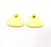 2 Gold Charm Gold Plated Metal (17x17mm)  G11047