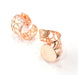 Rose Gold Ring Settings Blank Base Bezel Cabochon Base Mountings Adjustable (20 mm blank) G11057