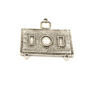 Silver Pendant Blank Antique Silver Plated Pendants (40x36mm)  G11064