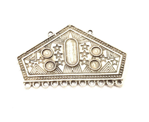 Silver Pendant Antique Silver Plated Pendants (52x33mm)  G11083