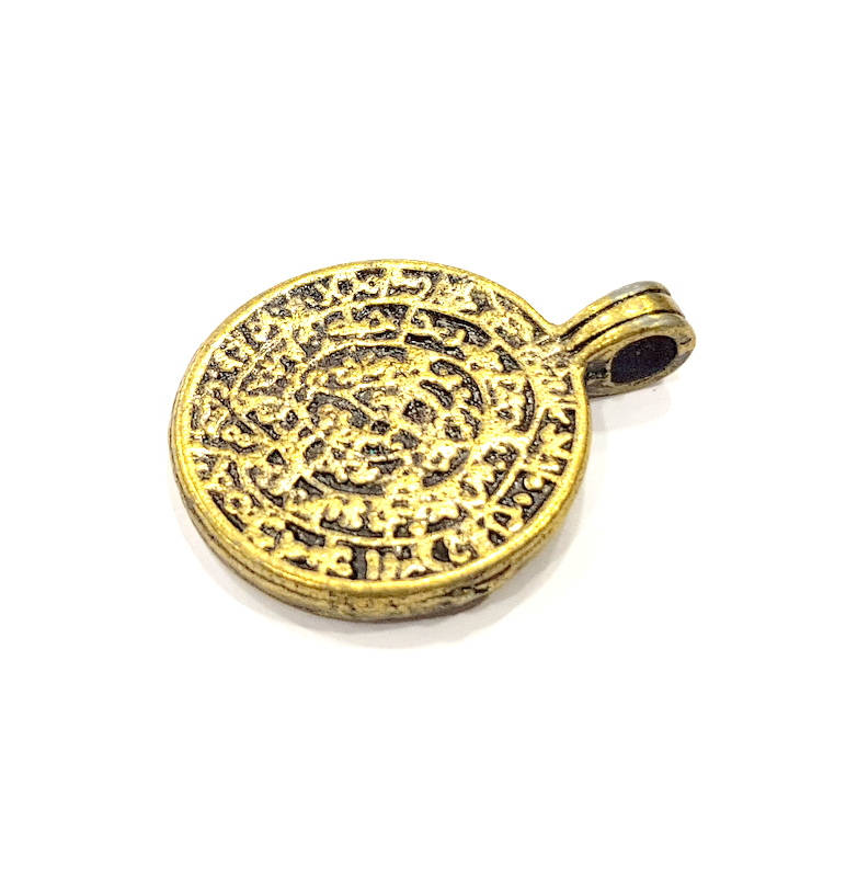 2 Antique Bronze Charm Antique Bronze Plated Metal (30x22mm) G11121