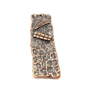 2 Antique Copper Charm Antique Copper Plated Charm (49x15mm) G9508