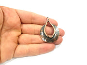 2 Antique Copper Charm Antique Copper Plated Charm (46x34mm) G9510