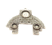 Silver Pendant Blank Antique Silver Plated Pendants (52x45mm)  G9517