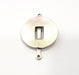 20 Silver Charms Antique Silver Plated Connector (41x29mm) G9527