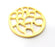 Gold Connector Pendant Gold Plated Metal (41mm)  G11132