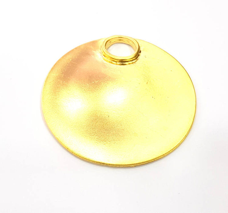 Medallion Pendant Gold Pendant Gold Plated Metal (60mm)  G11137