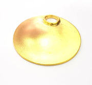 Medallion Pendant Gold Pendant Gold Plated Metal (60mm)  G11137