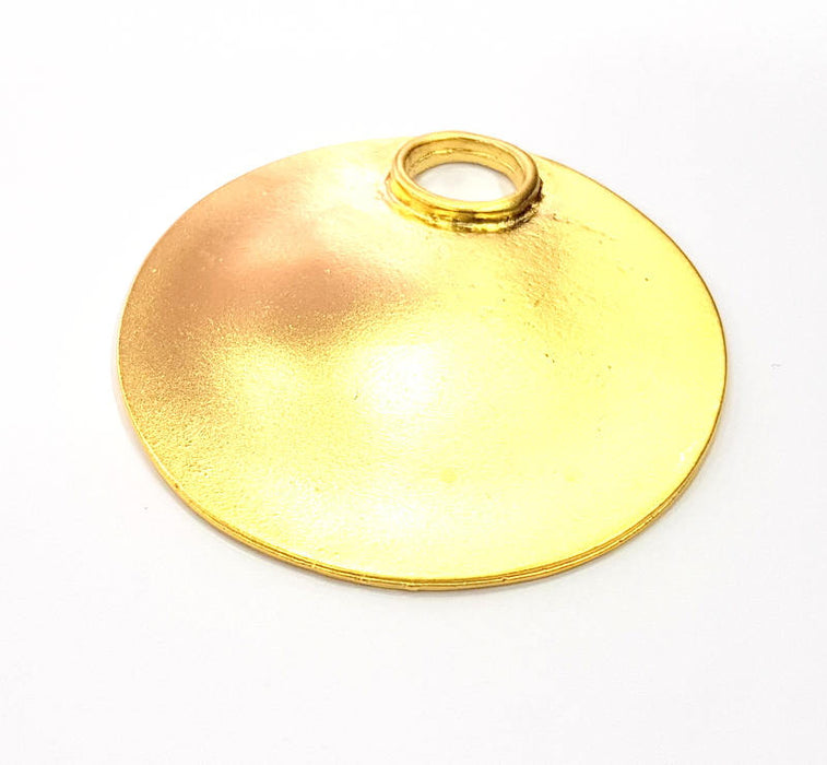 Medallion Pendant Gold Pendant Gold Plated Metal (60mm)  G11137