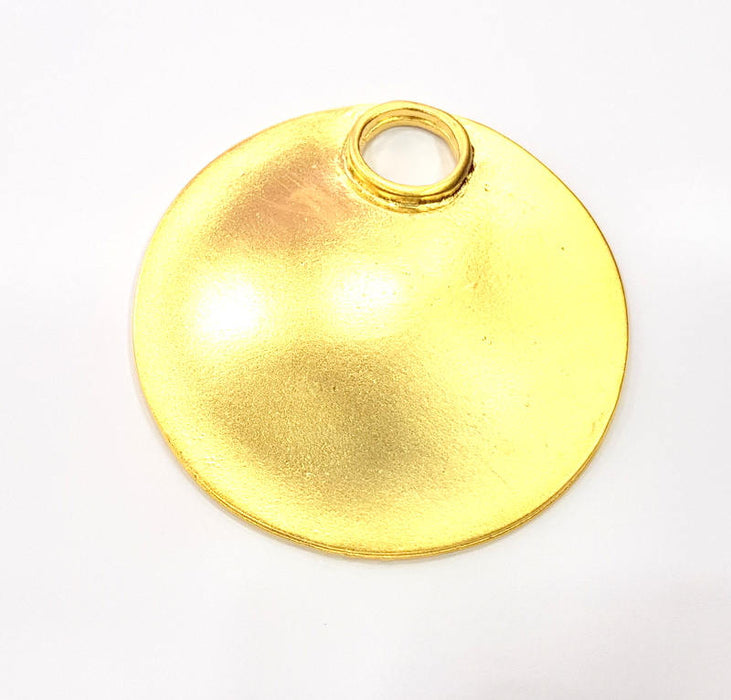 Medallion Pendant Gold Pendant Gold Plated Metal (60mm)  G11137