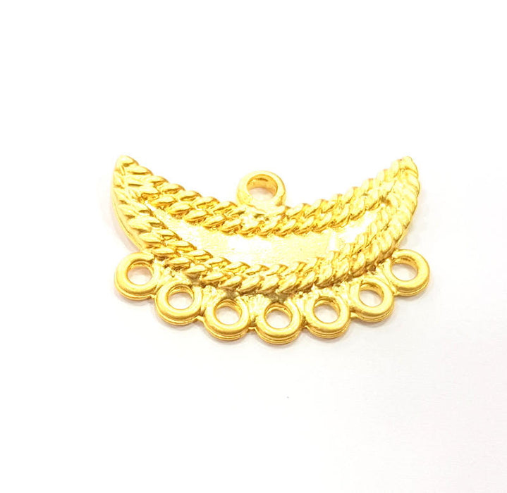 Gold Connector Pendant Gold Plated Metal (35x22mm)  G11144