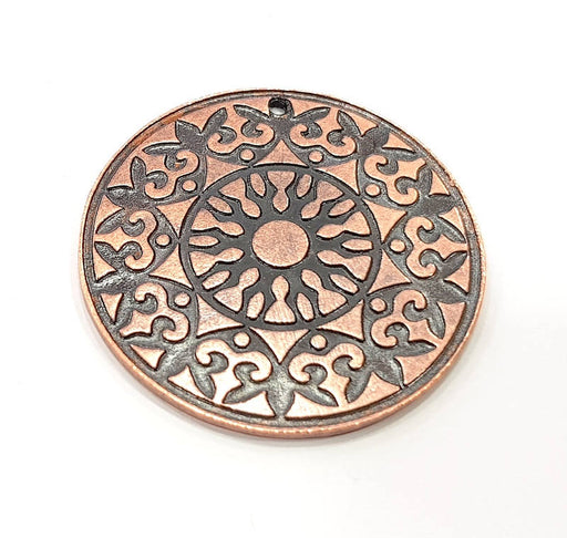 Copper Pendant Antique Copper Pendant Antique Copper Plated Metal (40mm) G11268