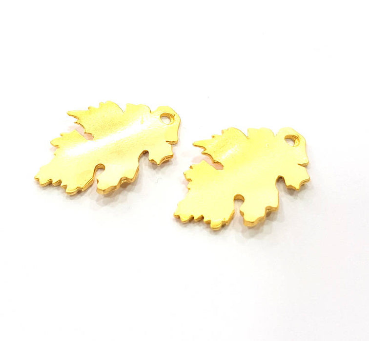 4 Leaf Charms Gold Plated Charms (25x17mm)  G11358