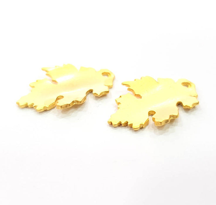 4 Leaf Charms Gold Plated Charms (25x17mm)  G11358