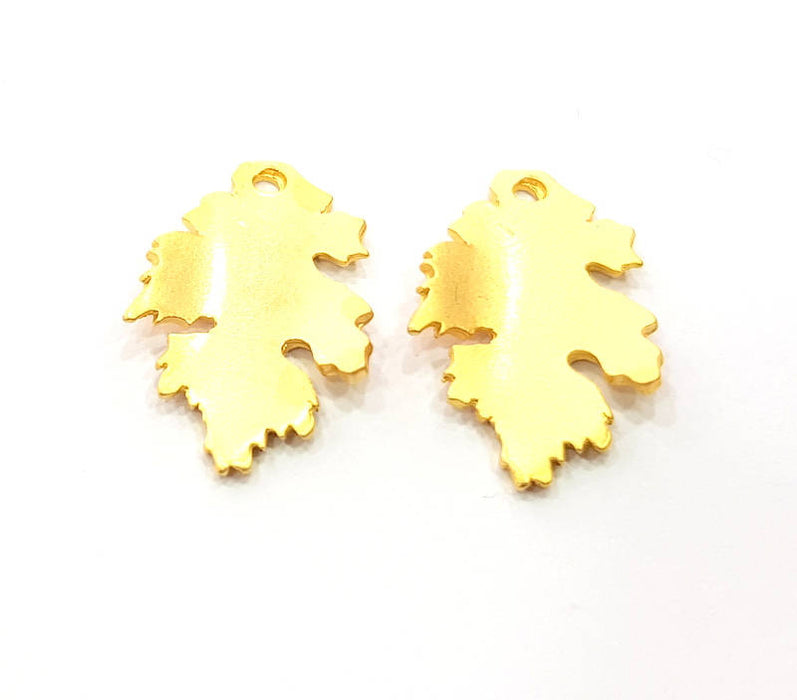 4 Leaf Charms Gold Plated Charms (25x17mm)  G11358