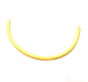 Hammered Collar Pendant Gold Pendant Gold Plated Metal (130x6mm)  G11359