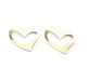 6 Heart Charm Connector Silver Charms Antique Silver Plated Metal (25x20mm) G11382