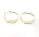 6 Twisted Circle Connector Antique Silver Plated Metal (25mm) G11387