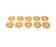 Number Charms Gold Number Charms 10mm , Gold Plated Charms G9577