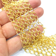 Gold Chain Gold Plated Chain 1 Meter - 3.3 Feet  (9x6 mm) G9584