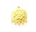 2 Gold Earrin Findings Gold Charm Gold Plated Charms  (28x21mm)  G9617