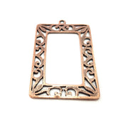 2 Copper Pendant Antique Copper Pendant Antique Copper Plated Metal (58x36mm) G11514