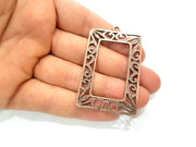 2 Copper Pendant Antique Copper Pendant Antique Copper Plated Metal (58x36mm) G11514