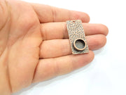 10 Copper Pendant Blank Mosaic Base inlay Blank Necklace Blank Resin Mountings Antique Copper Plated Metal ( 10 mm round blank) G11581