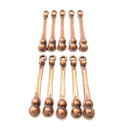 10 Copper Charm Antique Copper Charm Antique Copper Plated Metal (35x4mm) G11523