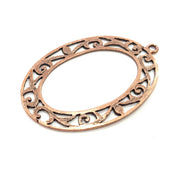 2 Copper Pendant Antique Copper Pendant Antique Copper Plated Metal (61x40mm) G11529
